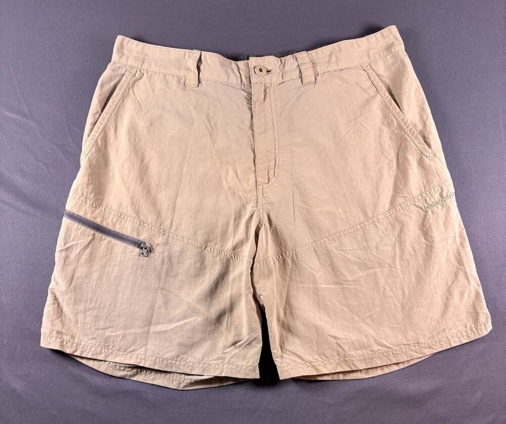 Patagonia Sandy Cay Hiking Shorts Mens Size L Tan Nylon, Outdoor